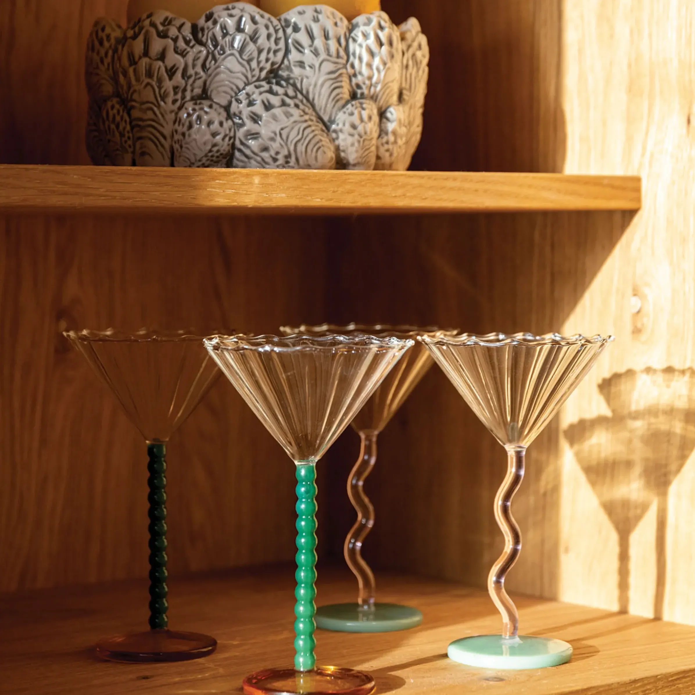 Coupe A Champagne Bold Verre Multicolore / Set De 2 - 15 Cl - & Klevering