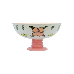 Coupe Flower Ceramique/ O 30 X H 16 Cm - Fait Main - Popus Editions