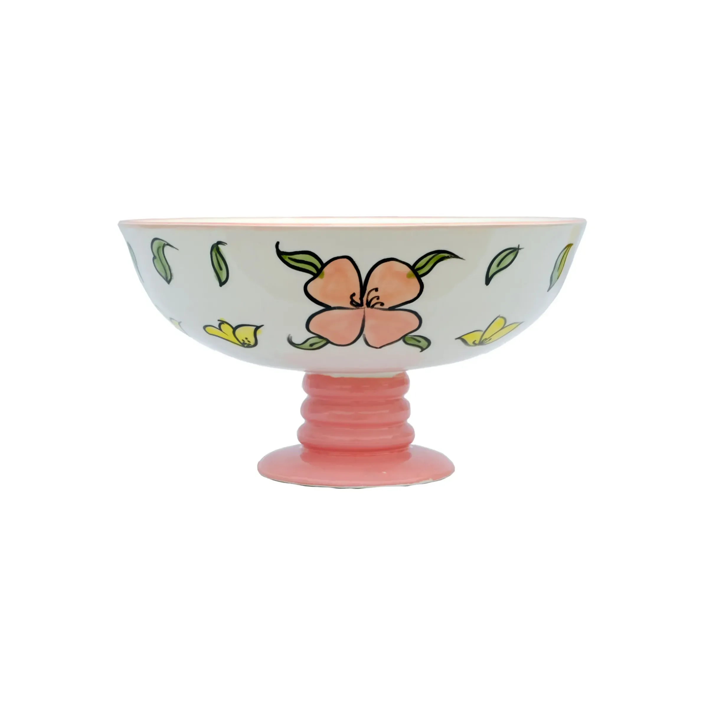 Coupe Flower Ceramique/ O 30 X H 16 Cm - Fait Main - Popus Editions