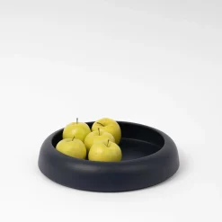 Coupe Omar 02 Ceramique Bleu / Plat - Large / O 30,8 X H 6,3 Cm - Fait Main - Raawii