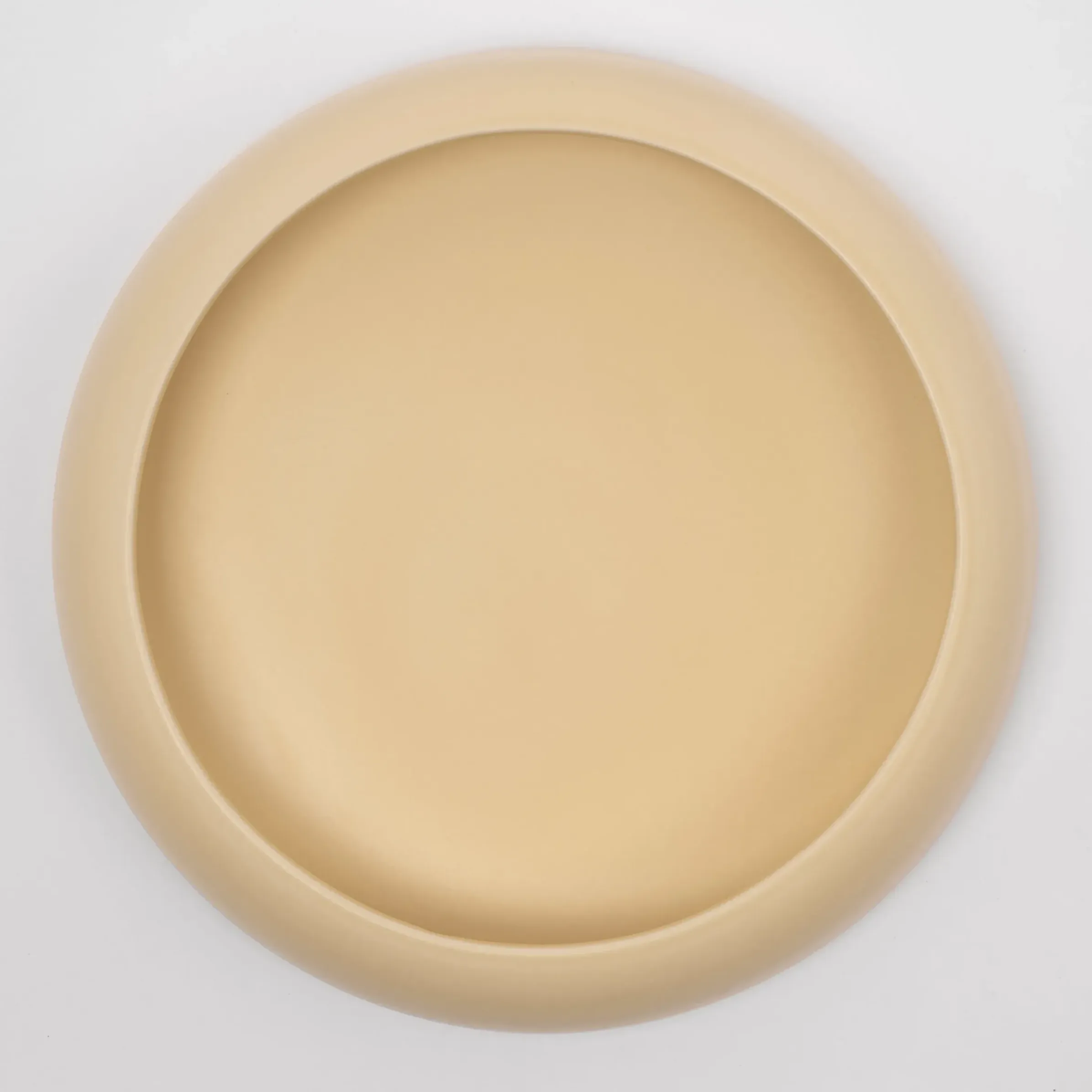 Coupe Omar 02 Ceramique Jaune / Plat - Large / O 30,8 X H 6,3 Cm - Fait Main - Raawii
