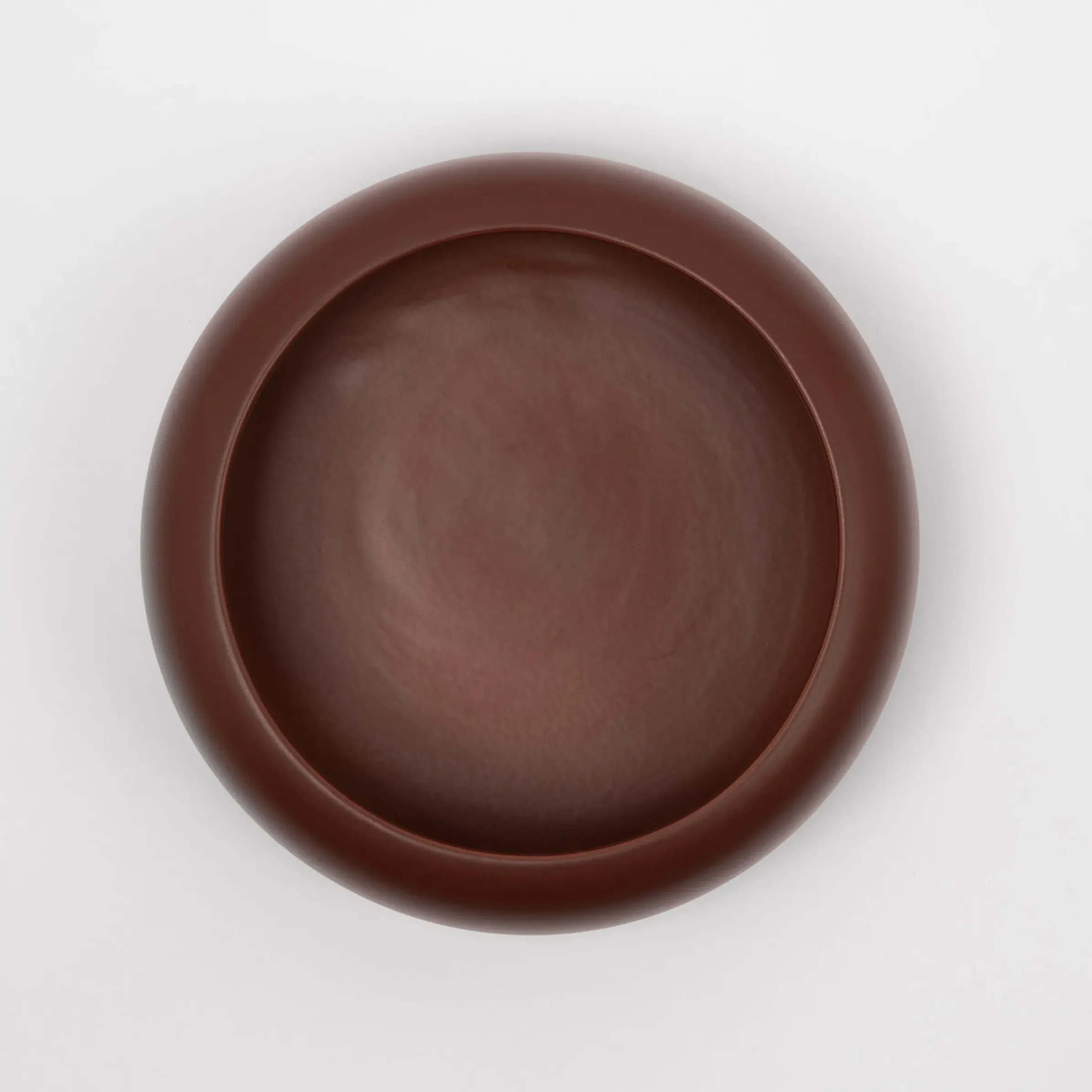 Coupe Omar 01 Ceramique Marron Beige / Small - O 23,5 X H 9,5 Cm / Fait Main - Raawii