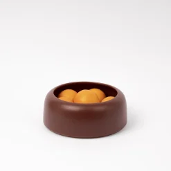 Coupe Omar 01 Ceramique Marron Beige / Small - O 23,5 X H 9,5 Cm / Fait Main - Raawii