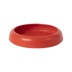 Coupe Omar 02 Ceramique Rose Orange / Plat - Large / O 30,8 X H 6,3 Cm - Fait Main - Raawii
