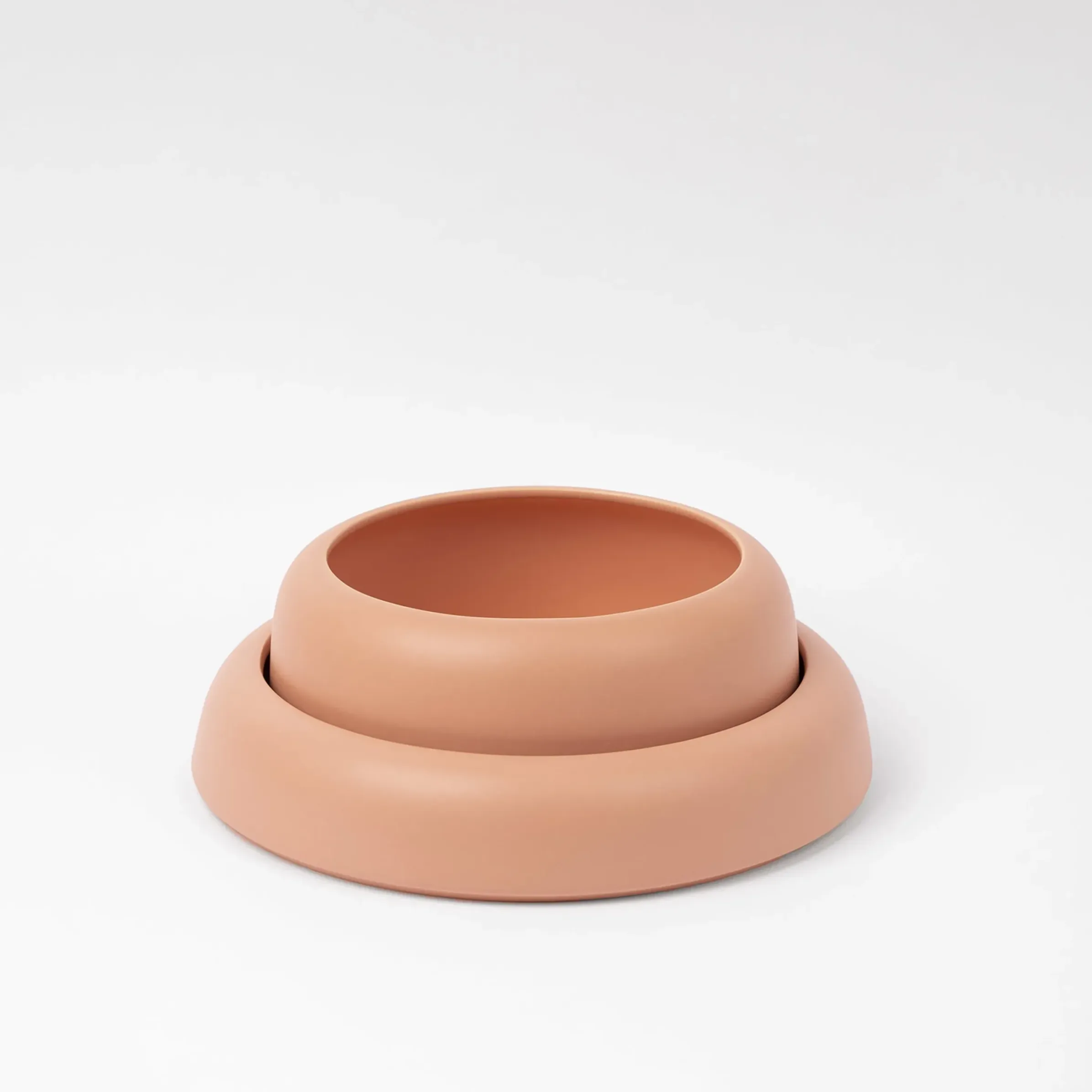 Coupe Omar 02 Ceramique Rose / Plat - Large / O 30,8 X H 6,3 Cm - Fait Main - Raawii