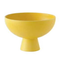 Coupe Strom Large Ceramique Jaune / O 22 Cm - Ceramique / Fait Main - Raawii
