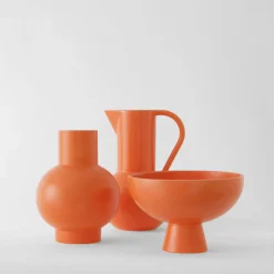 Coupe Strom Small Ceramique Orange / O 15 Cm - Ceramique / Fait Main - Raawii