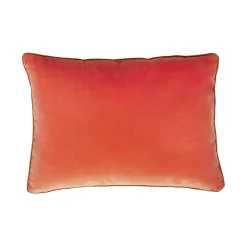 Coussin Bibi Big Tissu Jaune Rouge Orange Par Jose Levy / 48 X 35 Cm - Exclusivite Made In Design - Lelievre Paris