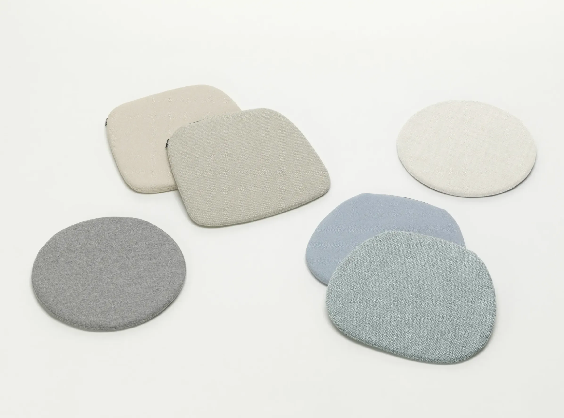 Coussin D'Assise Soft Seat Tissu Bleu Gris / Type B - L 41,5 X P 37 Cm - Vitra