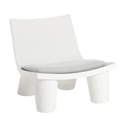 Coussin D'Assise  Tissu Blanc / Pour Fauteuil Bas Low Lita - Slide