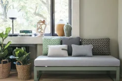 Coussin D'extérieur Evasion Tissu Gris Noir / 44 X 44 Cm - Fermob