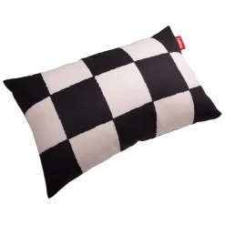 Coussin D'extérieur King Outdoor Tissu Blanc Noir / 66 X 40 Cm - Fatboy