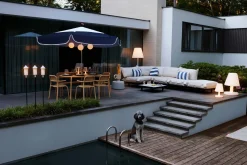 Coussin D'extérieur King Outdoor Tissu Bleu / Tissu Olefin - 66 X 40 Cm - Fatboy