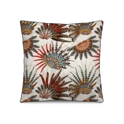 Coussin Venezuela Tissu Multicolore / 45 X 45 Cm - Velours - Podevache