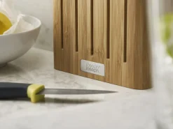 Couteau De Cuisine Elevate Bois Naturel / Set 5 Couteaux + Support Bambou - Joseph Joseph