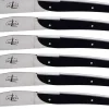 Couteau De Table  Metal Plastique Par Eric Raffy / Lot De 6 - Forge De Laguiole