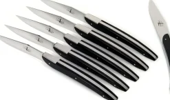 Couteau De Table  Metal Plastique Par Eric Raffy / Lot De 6 - Forge De Laguiole