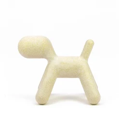 Décoration Puppy Large Plastique Blanc /  L 69 Cm - Paillete : Edition Limitee Noel 2021 - Magis