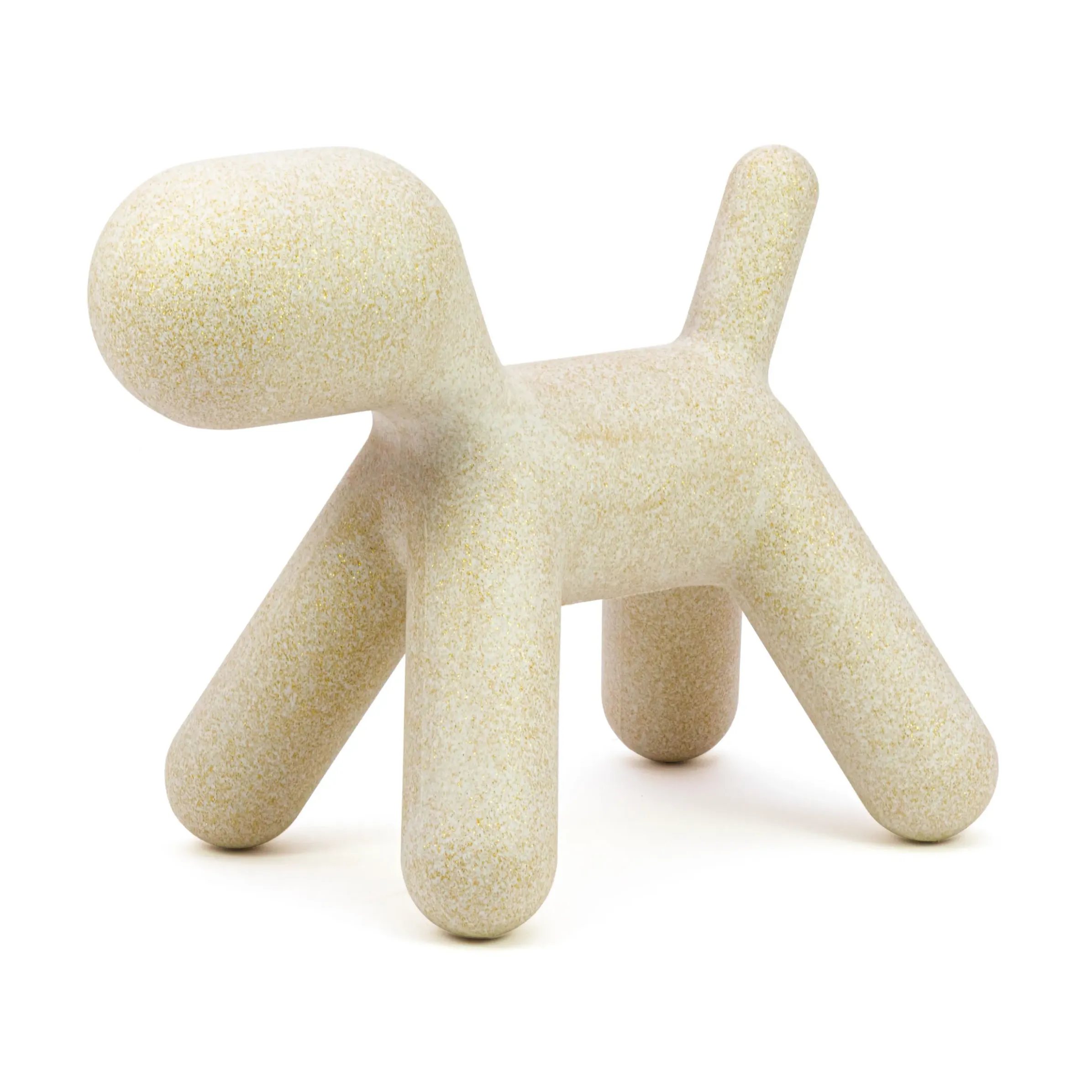 Décoration Puppy Small Plastique Blanc / L 42 Cm - Paillete : Edition Limitee Noel 2021 - Magis