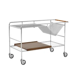 Desserte Alima Nds1 Argent Metal / 90 X 42 X H 60 Cm - &Tradition