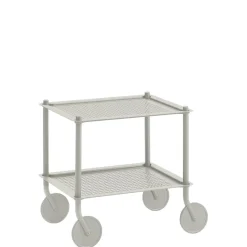 Desserte Flow Metal/ 2 Plateaux - Acier Gaufre - Muuto
