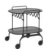 Desserte Gastone Plastique Noir / Pliable - 68 X 62 Cm / Version Mate - Kartell