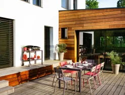 Desserte Quiberon Metal Rouge / Support A Plancha - Fermob