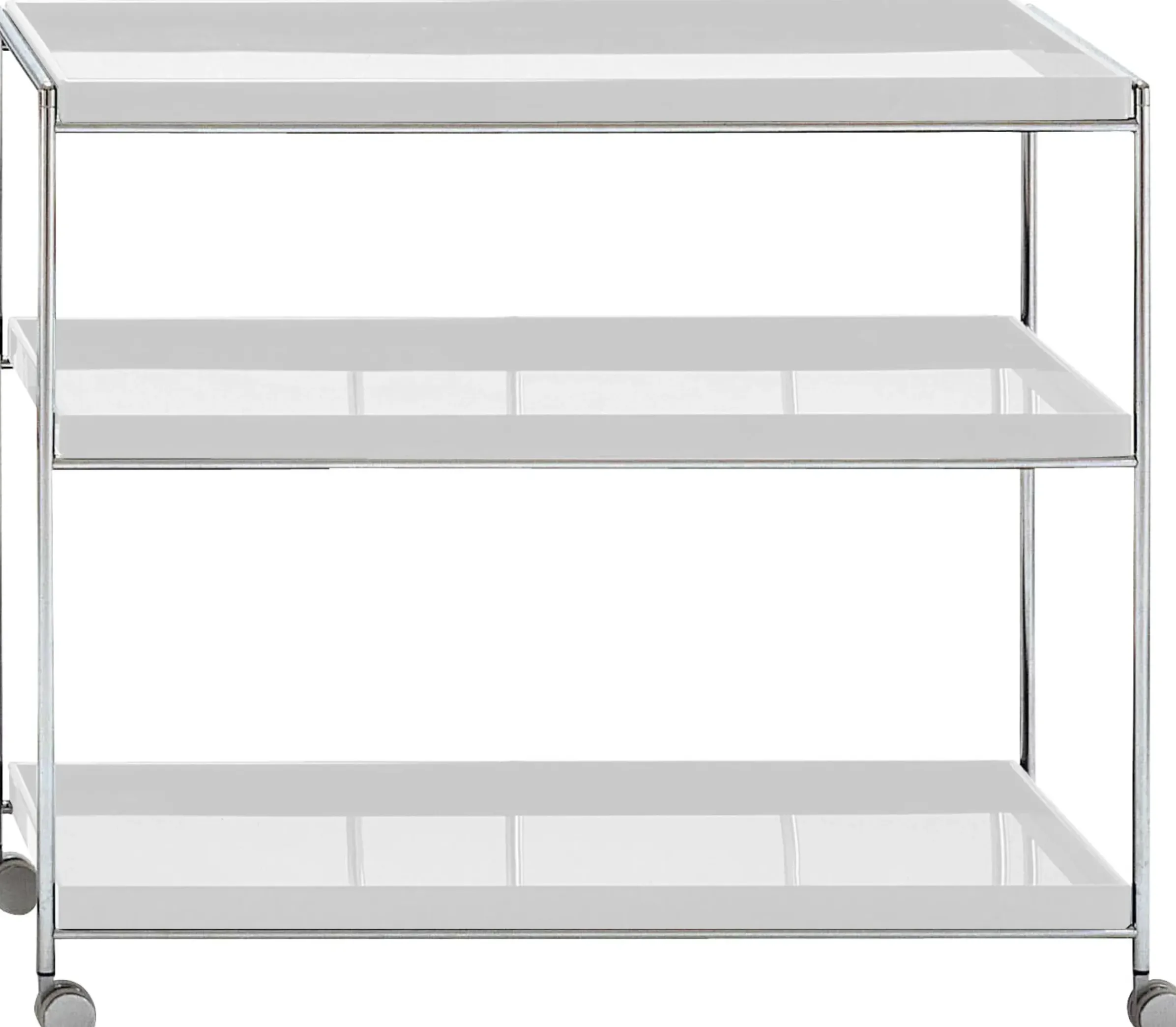Desserte Trays Plastique/ Roulettes - Kartell