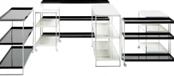 Desserte Trays Plastique/ Roulettes - Kartell