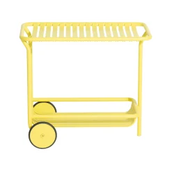 Desserte Week-End Metal Jaune / Aluminium - Roulettes - Petite Friture