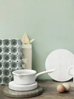 Dessous De Plat Groove Pierre/ Small O 16 Cm - Marbre - Muuto
