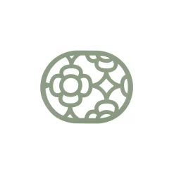Dessous De Plat Lorette Metal Vert / 22 X 17,5 Cm - Metal - Fermob