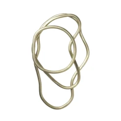 Dessous De Plat Pond Or Metal / Set De 3  Anneaux - - Ferm Living