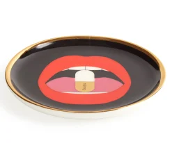 Dessous De Verre Full Dose Ceramique Noir Or / Set De 4 - Porcelaine - Jonathan Adler