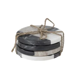 Dessous De Verre Izabella Pierre Gris / Set De 4 - Marbre - Bloomingville