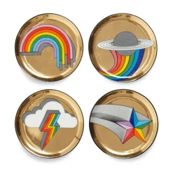 Dessous De Verre Pop! Ceramique Multicolore / Set De 4 - Porcelaine - Jonathan Adler