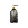 Distributeur De Savon Liquide Arura Small Verre Noir / Verre Texture - O 7 X H 16 Cm - Aytm