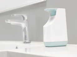 Distributeur De Savon Slim Plastique Blanc Bleu - Joseph Joseph