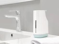 Distributeur De Savon Slim Plastique Blanc Bleu - Joseph Joseph