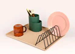 Egouttoir Dish Drainer Metal Gris Noir / Pour Assiettes - Hay