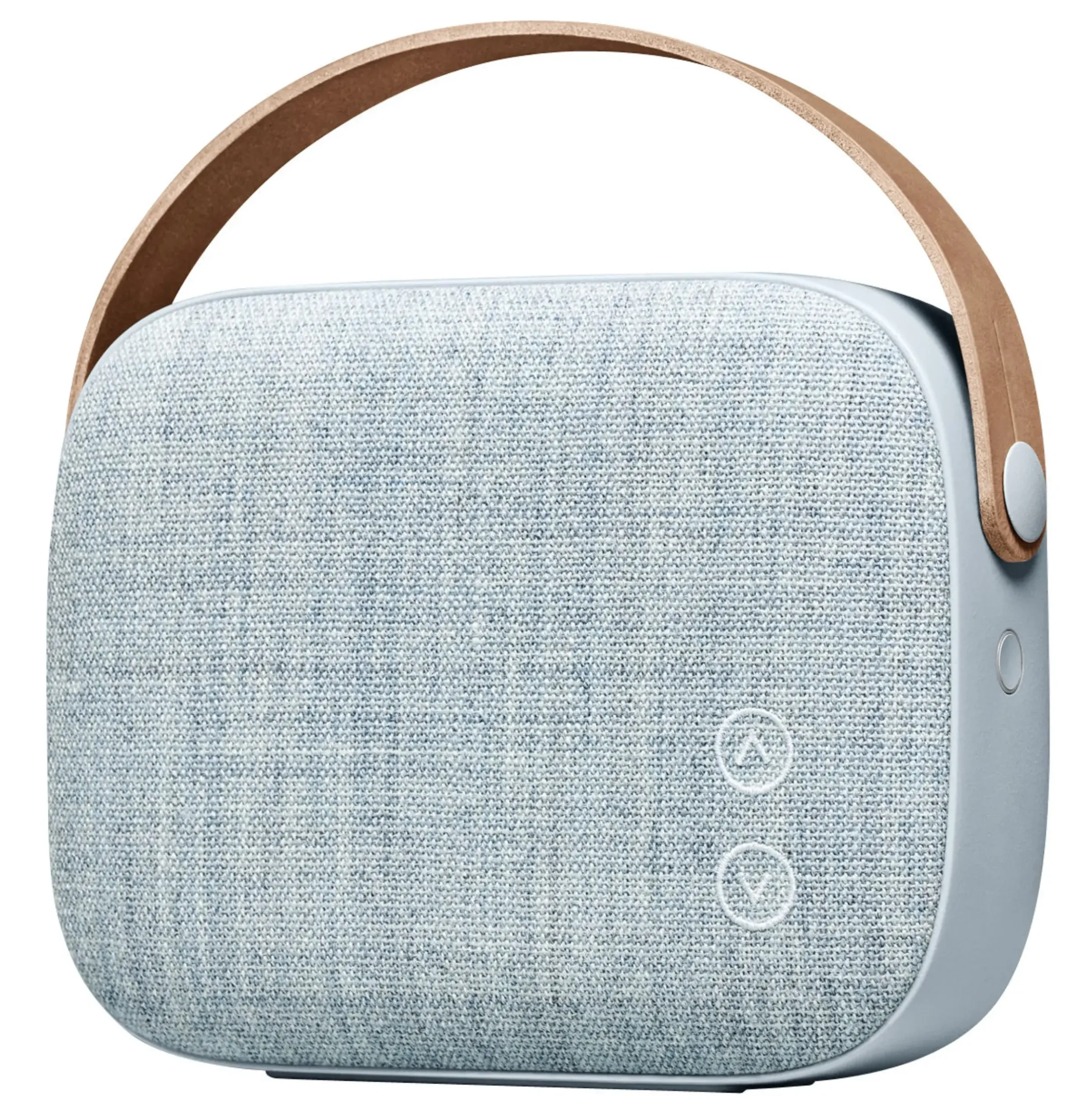 Enceinte Bluetooth Helsinki Cuir Tissu Bleu / Sans Fil - Tissu & Poignee Cuir - Vifa