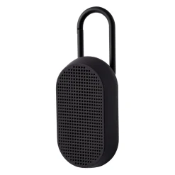 Enceinte Bluetooth Mino T - 5W Plastique Noir / Etanche - Mousqueton Integre / Station D'Accueil - Lexon