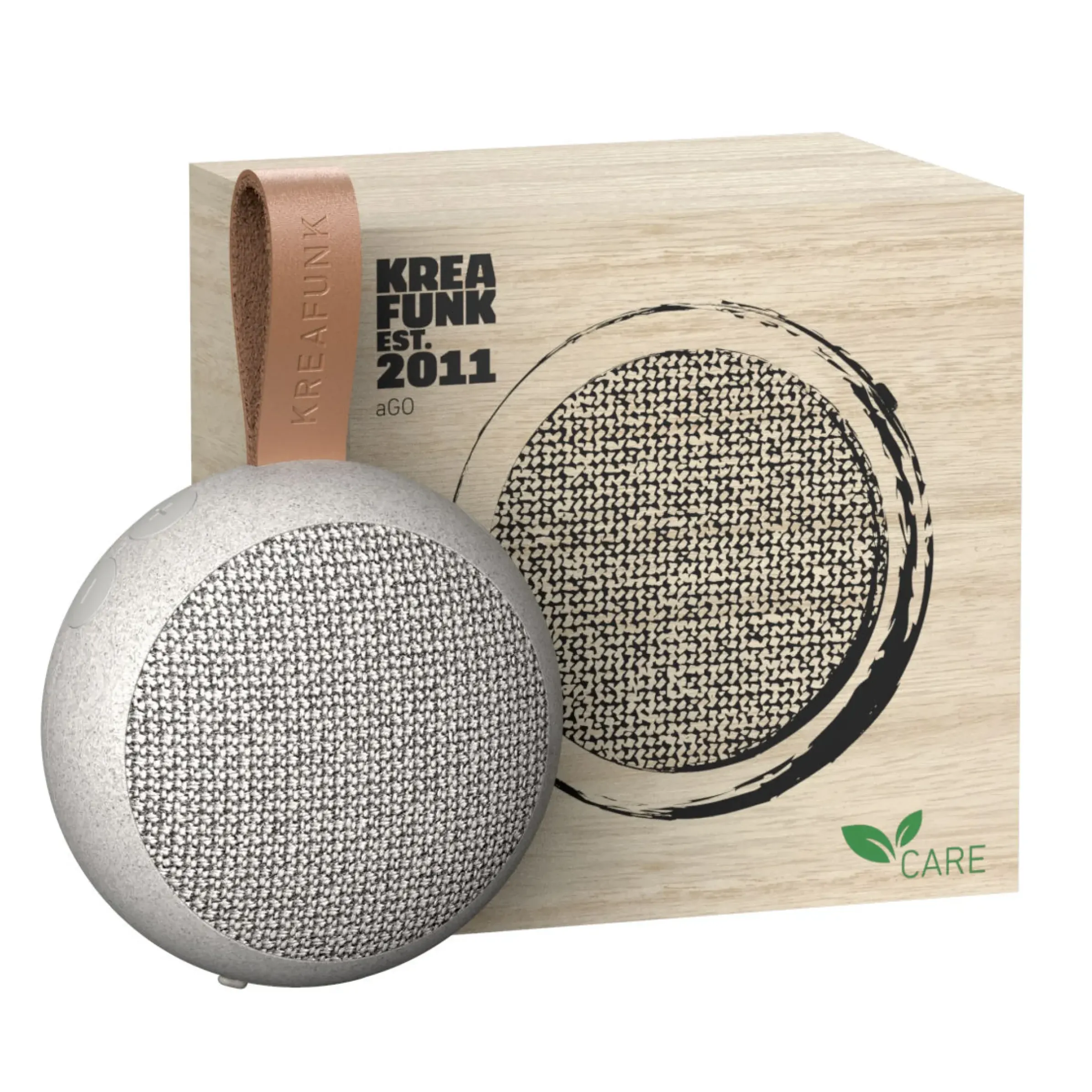 Enceinte Bluetooth Portable Ago Care Plastique Gris / O 8 Cm - Kreafunk