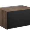 Enceinte Bluetooth Pr 01 Metal Tissu Noir Bois Naturel / Avec Technologie Active Pression Reflex - La Boite Concept