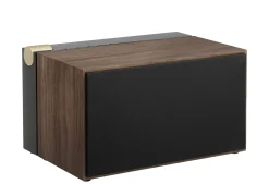 Enceinte Bluetooth Pr 01 Metal Tissu Noir Bois Naturel / Avec Technologie Active Pression Reflex - La Boite Concept
