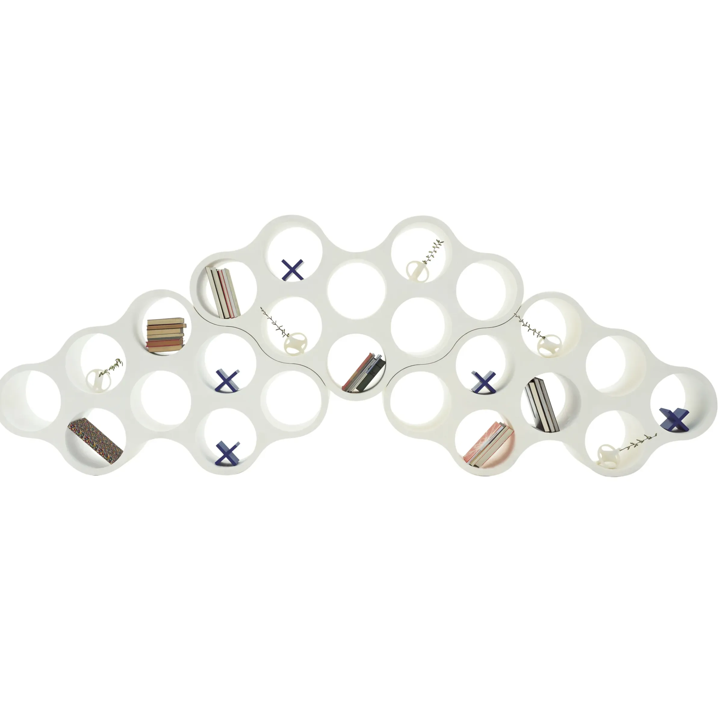 Etagere Cloud Plastique/ Cloison - Bouroullec, 2004 - L 187,5 X P 44 X H 104 Cm - Cappellini