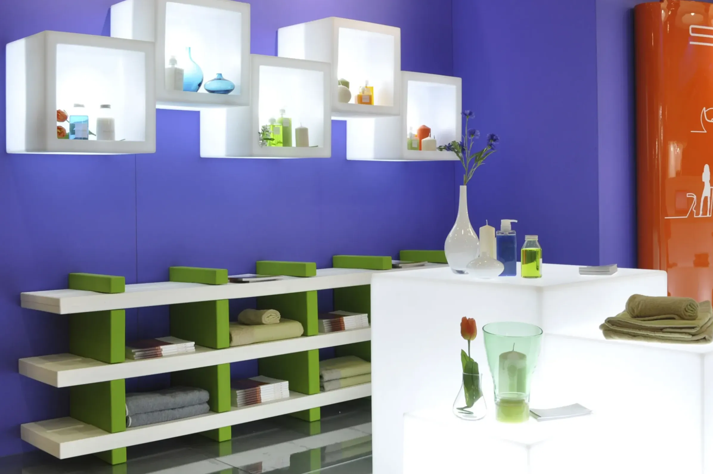Etagere Lumineuse Open Cube Plastique Lumineux - Slide