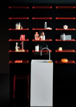 Etagere Shelfish Plastique Marron / L 45 Cm - Kartell