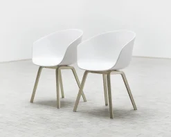 Fauteuil About A Chair Aac22 Plastique Bois / Chene Teinte - Hay