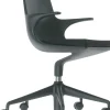 Fauteuil A Roulettes Spoon Chair Plastique / Rembourre - Kartell